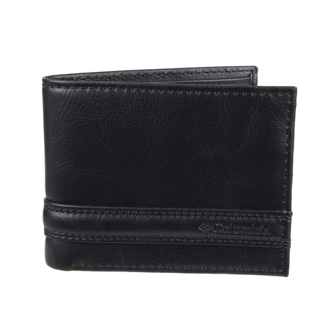 Columbia Men's Leather Traveler Wallet, Black Jack, One Size