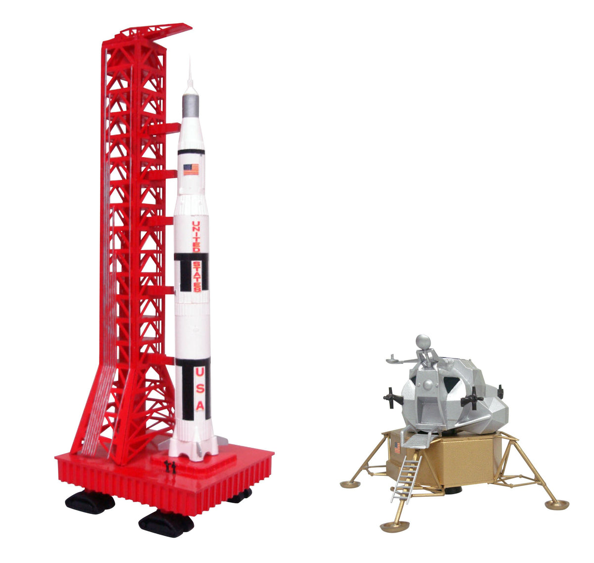 Aoshima Apollo Saturn Rocket And Lunar Module Model Kit
