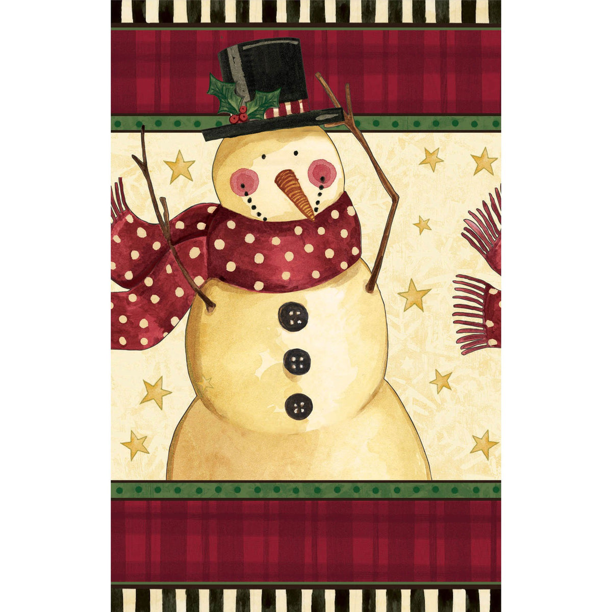 amscan Classic Snowman Plastic Tablecover, 1.37m x 2.59m