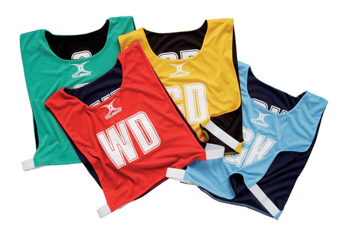 Multi Color Netball Bibs Reversible Netball Bibs Set of Seven (Yellow/Black)