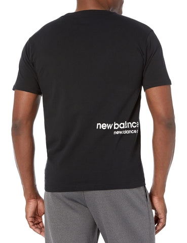 New Balance Mens NB Essentials Winterized Short Sleeve, Black , Large