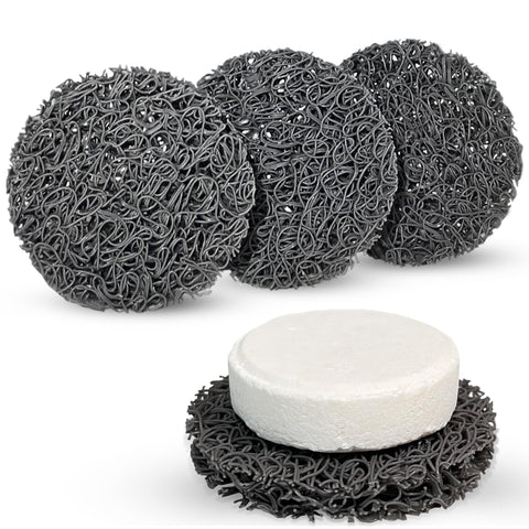 BOOTLEG BATH Shower Steamer Holder and Shampoo Bar Saver 3 Pack, Fast Draining, Made from Recycled Plastic