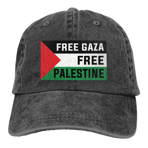Free Gaza Free Palestine Baseball Cap Golf Dad Hat Adjustable Original Classic Low Profile Cotton Hat Men Women