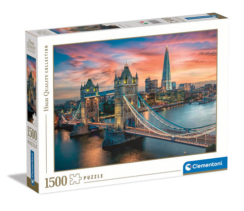 Clementoni Collection-London Twilight-1500 Piece Adult Jigsaw Puzzle, Made in Italy, Multicoloured, 31694