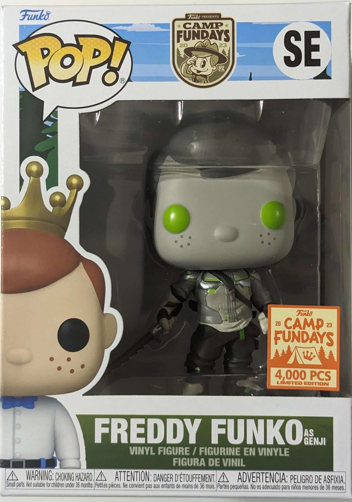 Funko Pop! Freddy as Genji 2023 Camp Fundays Box of Fun Exclusive Pop LE4000