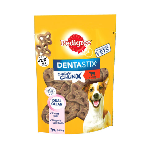 Pedigree Dentastix Chewy Chunx Beef Flovour, 68g