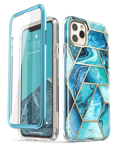i-Blason Cosmo Series Case for iPhone 11 Pro 5.8 inch, Slim Full-Body Stylish Protective Case with Built-in Screen Protector (Ocean)