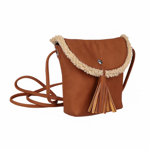 TOM TAILOR Denim Womens Ida Teddy Shoulder Bag, Black, S