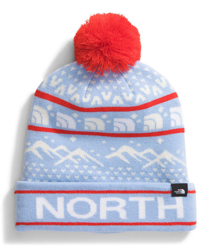THE NORTH FACE Unisex Ski Tuke Beanie Hat, Cornflower/White Dune/F, One Size