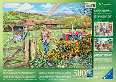 Ravensburger Happy Days at Work No.9 - The Farmer, 500pc Jigsaw Puzzle