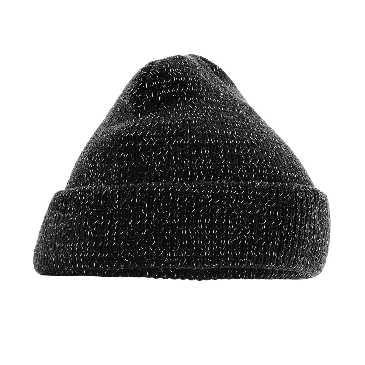 Beechfield - Unisex Styling - Reflective Beanie - Cuffed Design - Black