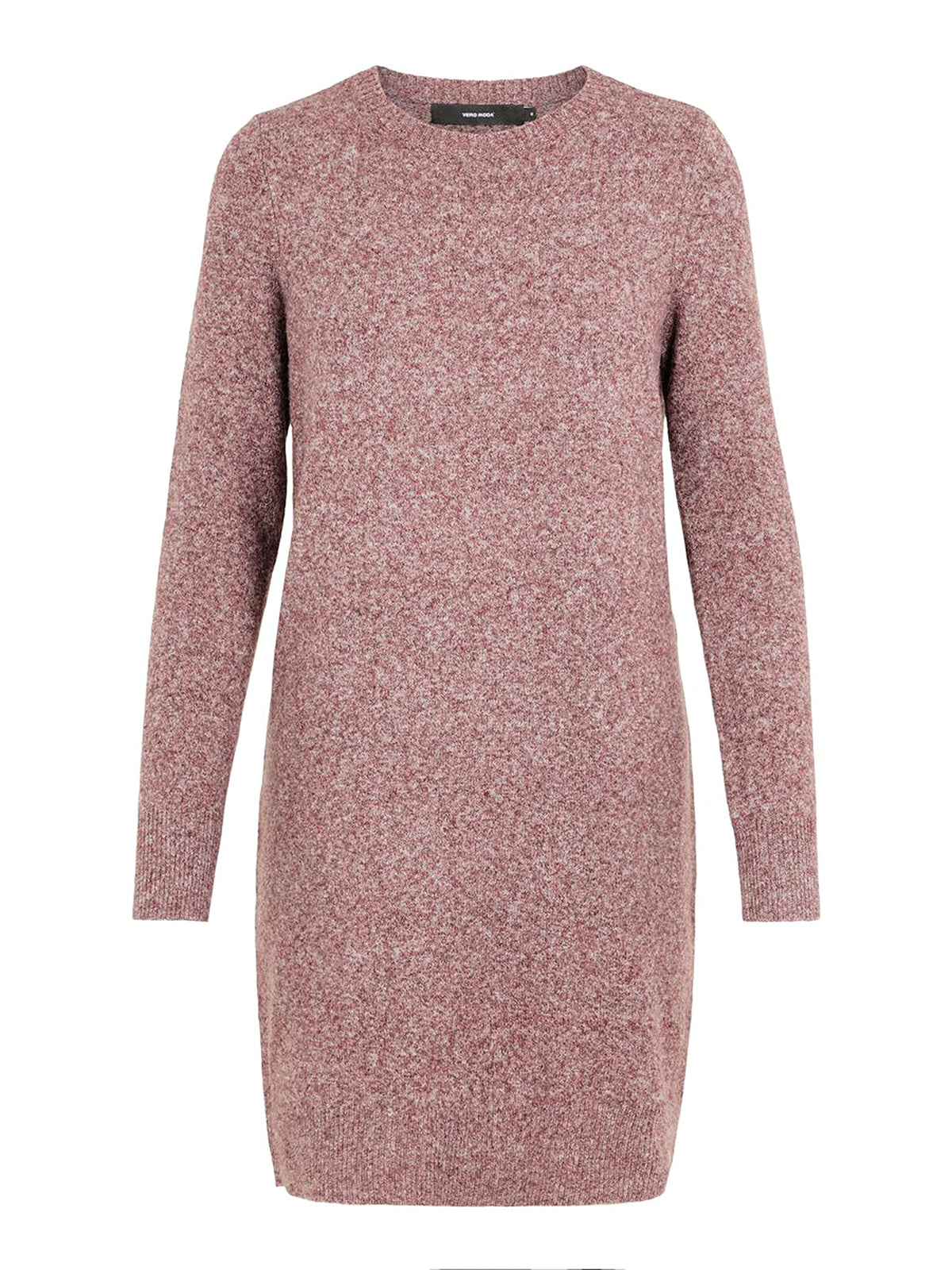 VERO MODA VMDoffy Women's Knitted Mini Dress, Crushed Berry Melange, S