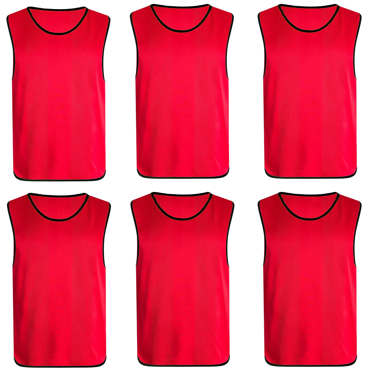 Senston 6 X Sports Bibs Adult Scrimmage Training Vests Football/Soccer Pinnies