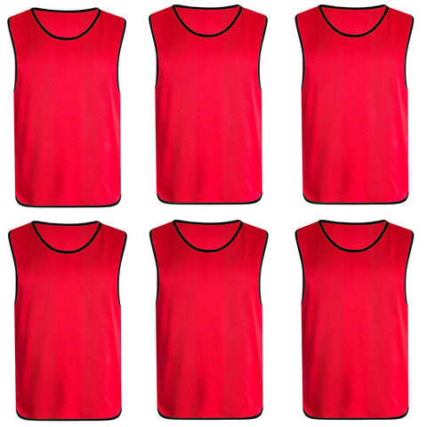 Senston 6 X Sports Bibs Adult Scrimmage Training Vests Football/Soccer Pinnies