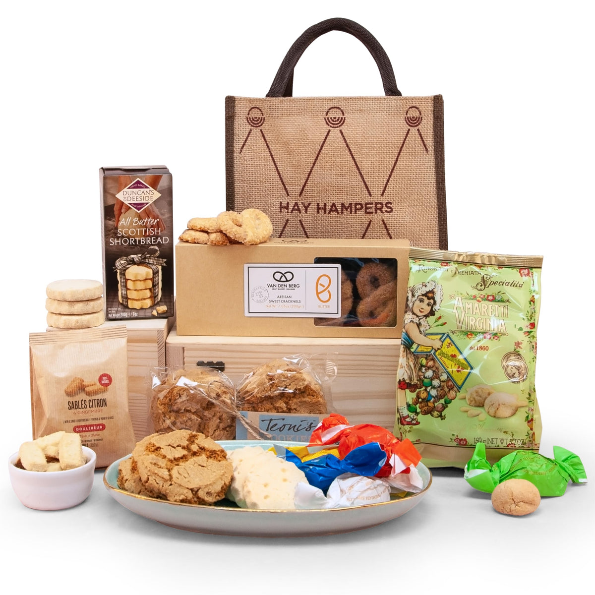 Luxury Biscuit Hamper - Shortbread Biscuits Gift Set Selection - Gifts for Women & Men, Birthday Hamper Gifts for Mum, Hamper Gift for Couples