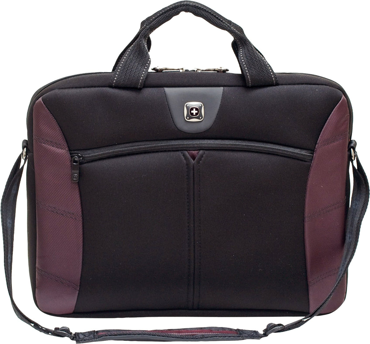 WENGER Sherpa Slim - Black/Burgundy - PC Bag 16 Inches