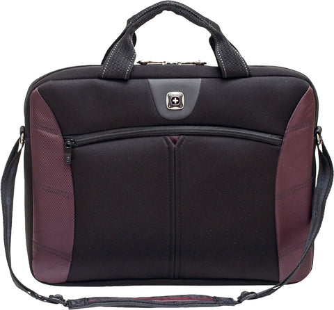 WENGER Sherpa Slim - Black/Burgundy - PC Bag 16 Inches