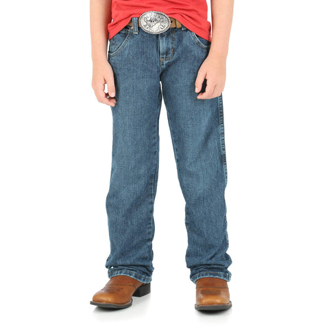 Wrangler Boys' Big Retro Relaxed Fit Straight Leg Jean, Everyday Blue, 12