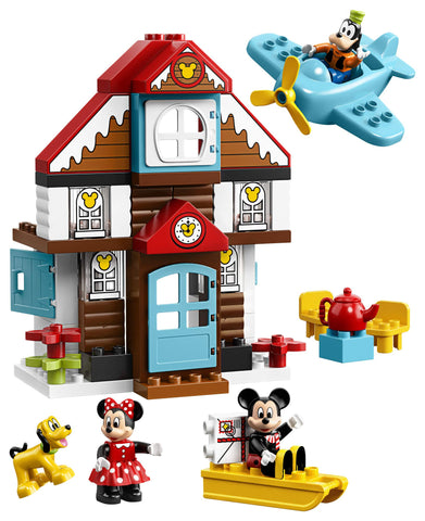 LEGO DUPLO Disney Mickey's Vacation House 10889 Toy House Building Set for Toddlers with Minnie Mouse, Goofy, Pluto and Mickey Mouse Figures (57 Pieces)