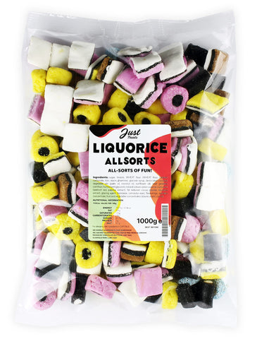 Just Treats Liquorice Allsorts (1 Kilo Party Bag)