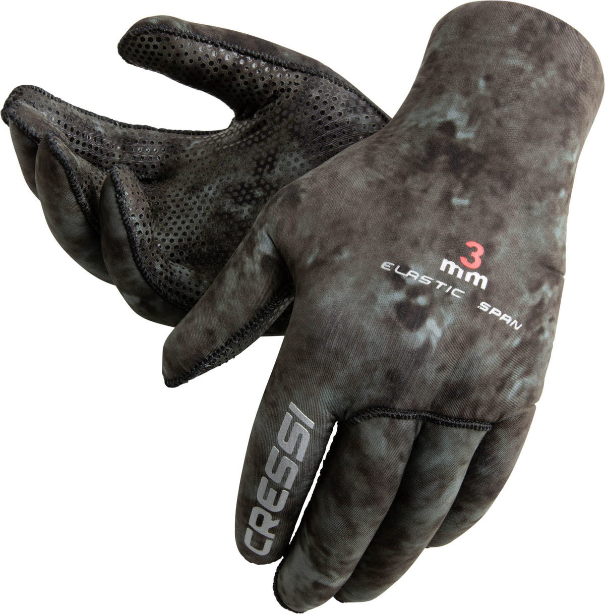 Cressi Tracina Neoprene Spearfishing Gloves - Camouflage Dark, Large