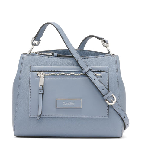 Calvin Klein Hadley Triple Compartment Crossbody, Flint Stone, One Size