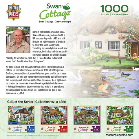 MasterPieces Cottages 1000 Puzzles Collection - Swan Cottage 1000 Piece Jigsaw Puzzle