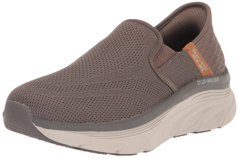 Skechers Men's D'lux Walker Orford Slip-in Loafer, Brown, 8
