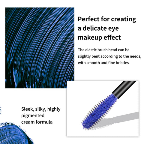 Boobeen Colored Volume Mascara for Eyelashes, Lengthening and Volumizing Eye Lash, 4D Silk Fiber Lash Mascara for Women, Long lasting Eyes Makeup