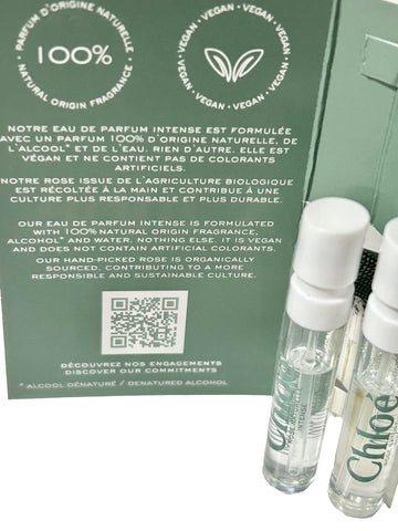 Chloe Rose Naturelle Intense Sample Perfume WOMEN Spray 1.2 ml / 0.04 oz - set of 3