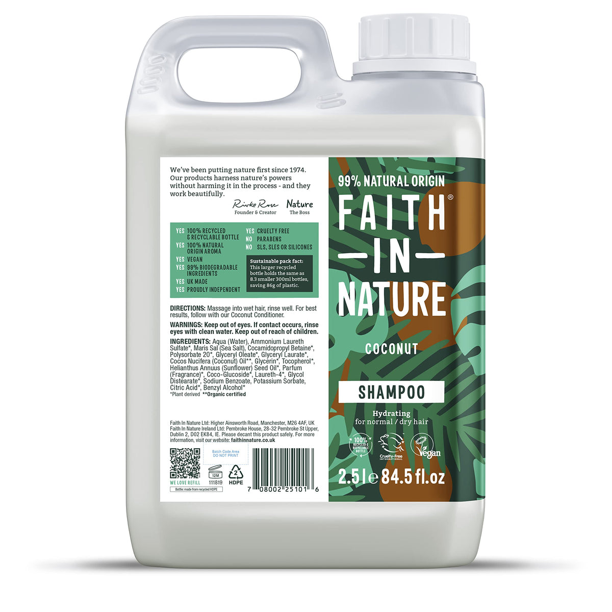 Faith in Nature Shampoo - Coconut 2.5L