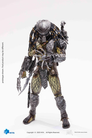 Hiya Toys Alien vs. Predator: Temple Guard Predator 1:18 Scale Action Figure, Multicolor