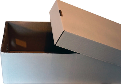 BCW Media Storage Box - 1 ct | Premium Video Game, Manga and DVD Organizer Box | Stackable Cardboard Organizer for Movies, Video Games, and Manga | Assembly Required