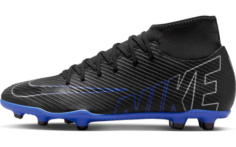 NIKE Men's Soccer High, Black Chrome Hyper Royal, 5.5