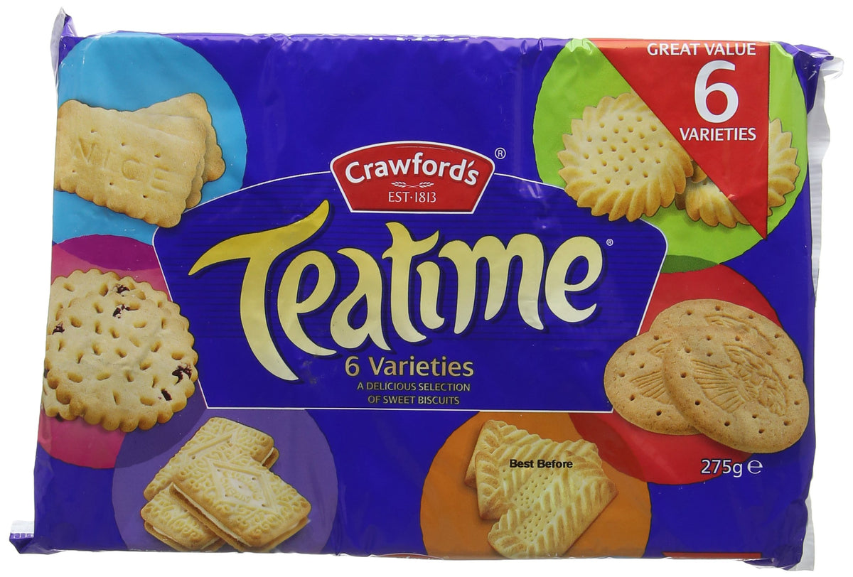 Crawford's Teatime Assorted Biscuits 275g (Pack of 1)