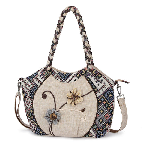 Bohemia Ethnic Style Tote Bag for Women's,Homeless Messenger Bag.Hobo Handbag for Girl (Bohemia 1)