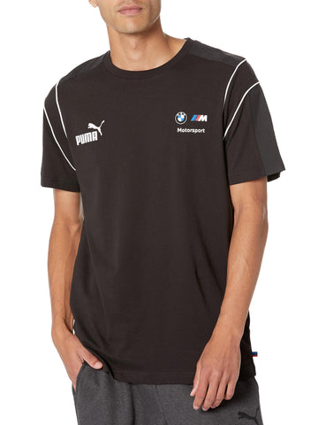 PUMA Men's Standard BMW MMS MT7 Tee, Black, Medium