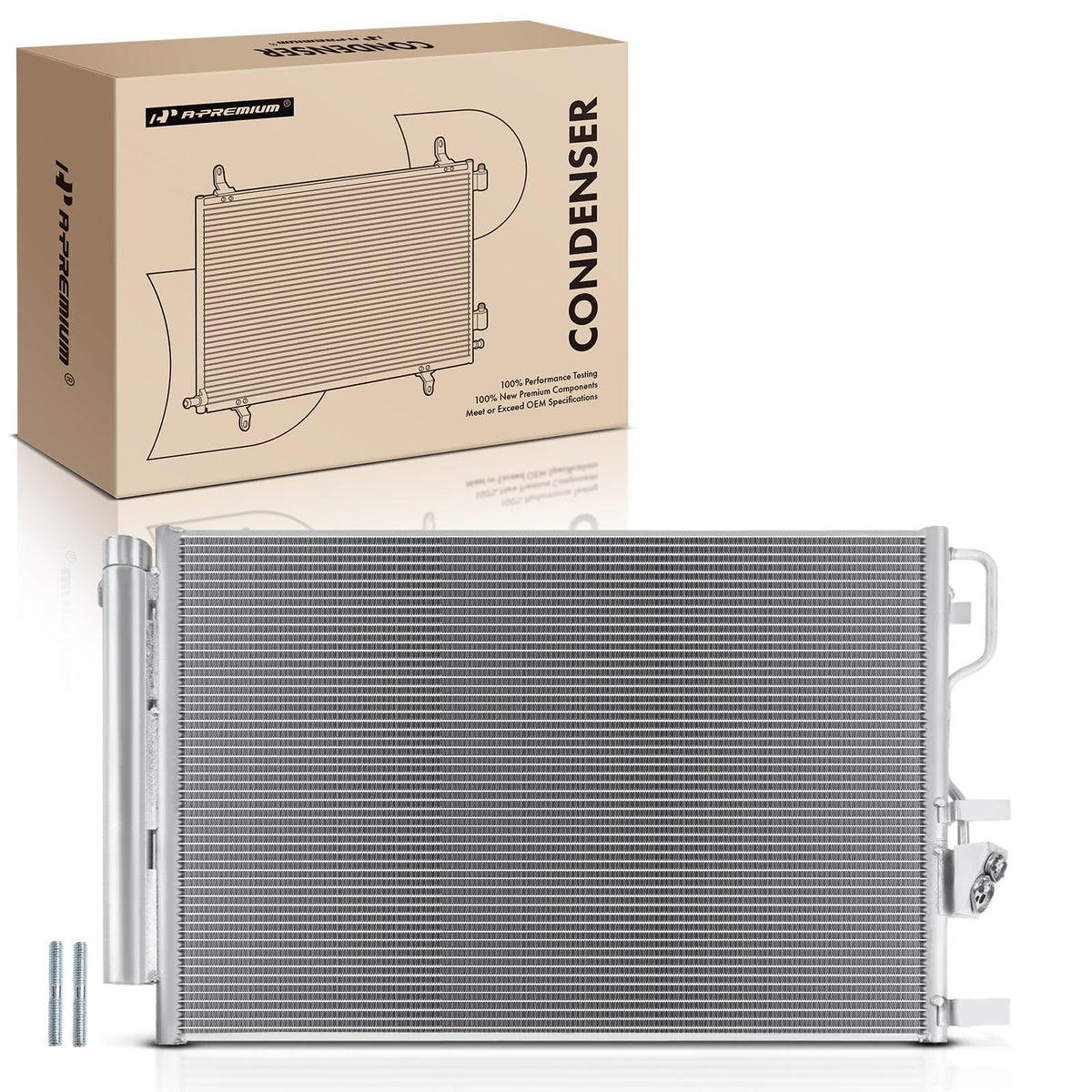 A-Premium Air Conditioning A/C Condenser Compatible with Hyundai Models - Tucson 2016 2017 2018, 1.6L - Replace# 97606D3010