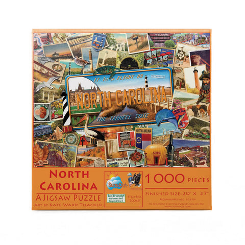 SUNSOUT INC - North Carolina - 1000 pc Jigsaw Puzzle by Artist: Kate Ward Thacker - Finished Size 20" x 27" - MPN# 70049