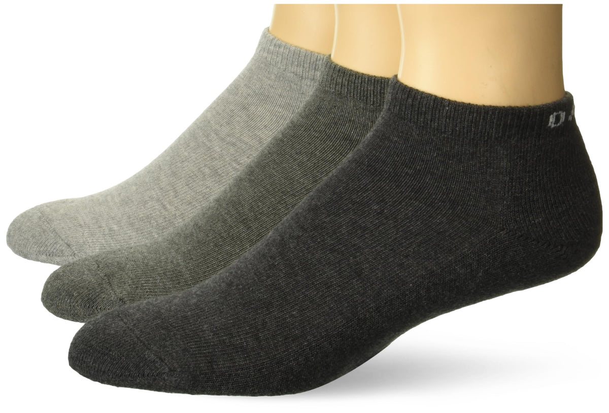 Oakley Men's Short Solid Socks (3 Pcs), Dark Grey Heather, Large