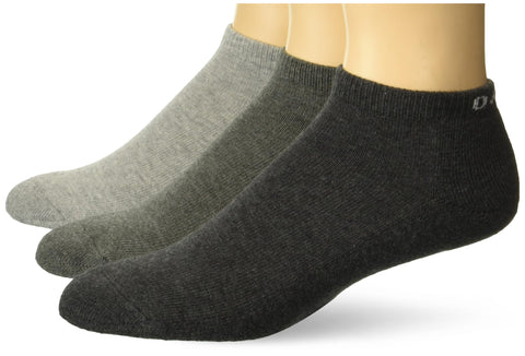 Oakley Men's Short Solid Socks (3 Pcs), Dark Grey Heather, Large