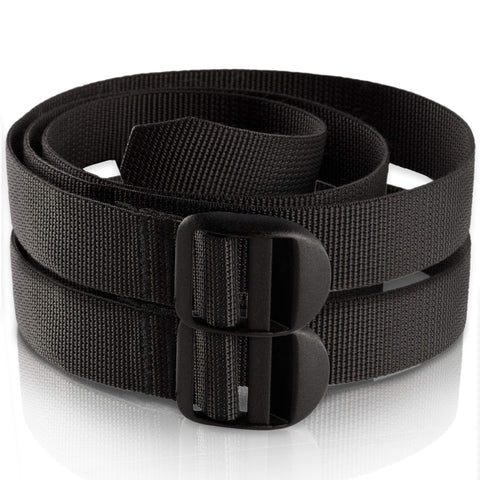 M-Tac Pack of 2X Utility Strap for Backpack Tactical Lashing for MOLLE Gear Plastic Buckle (Black, 40 inches)