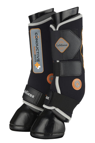 LeMieux Conductive Magno Horse Boots - Magnetic Therapy Conductive Boots Protective Gear and Training Equipment - Equine Boots, Wraps & Accessories (Black/X-Large)