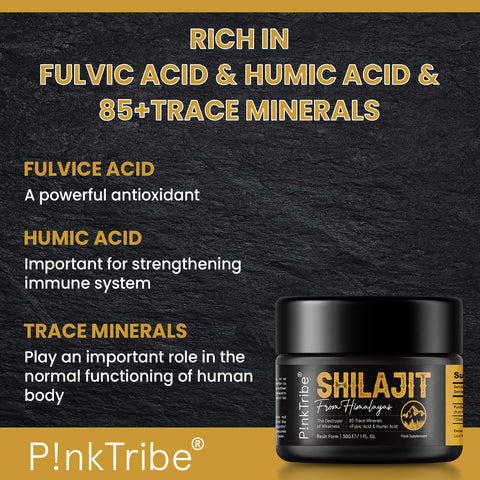 Shilajit Resin, Original Himalayan Shilajit 30g - Gold Grade 100% Pure, Rich in Fulvic & Humic Acid, Minerals, Immune System & Vitality Booster, Vegan (Pack of 1)