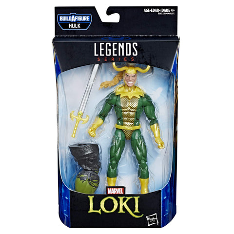 Marvel Legends Series Loki 6' Collectible Marvel Comics Action Figure Toy for Ages 6 & Up with Accessory & Build-A-Figurepiece