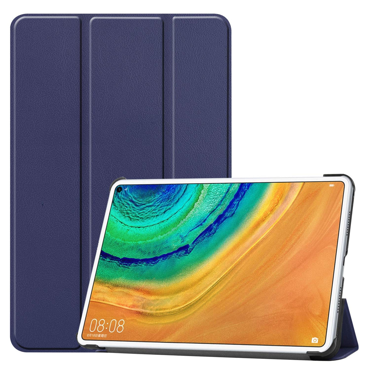 Kepuch Custer Case for Huawei MatePad Pro 10.8 2019/2021,Ultra-Thin PU-Leather Hard Shell Cover for Huawei MatePad Pro 10.8 2019/2021 - Blue