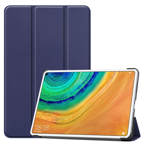 Kepuch Custer Case for Huawei MatePad Pro 10.8 2019/2021,Ultra-Thin PU-Leather Hard Shell Cover for Huawei MatePad Pro 10.8 2019/2021 - Blue