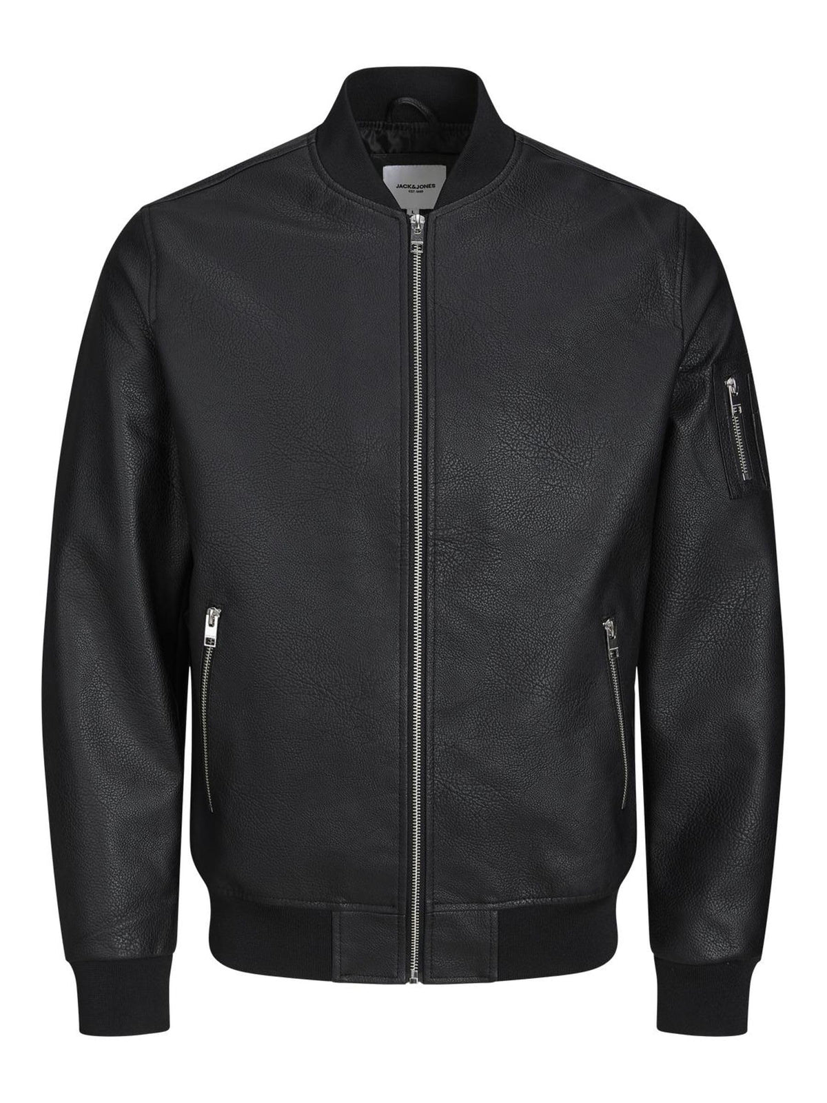 JACK & JONES Men's Jjrocky Bomber Jacket, Black, M