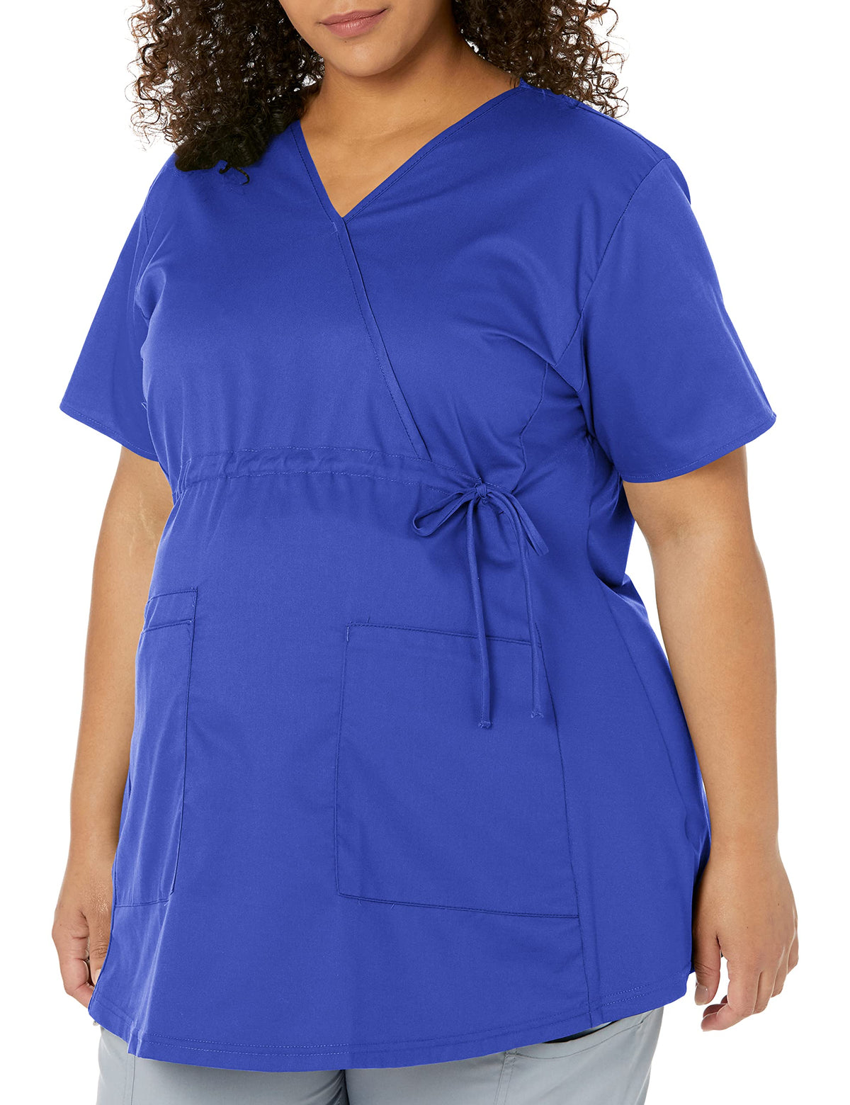 WonderWink Women's Wonderwork Maternity Top, Galaxy Blue, Large