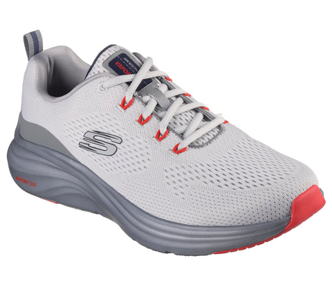 Skechers Men's Vapor Foam Oxford, Gray/Orange, 11.5